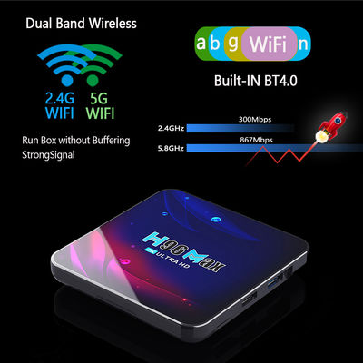 Smart Android 11 Amlogic S905X4 TV Box H96 Pro 4k 4G 64G 8K AV1 HDR double Wifi