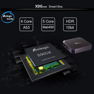 X96 Mini Amlogic S905W Quad Core OTT Android TV Box 2 Go 16 Go 2,4 GHz WiFi Android 9.0