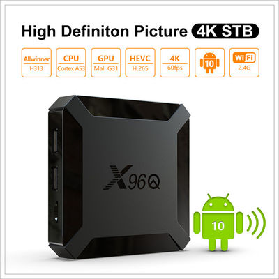 X96Q Smart Allwinner OTT Android TV Box H313 Quad Core 2 Go 16 Go Commande vocale