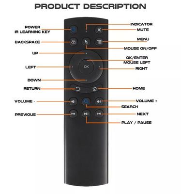 Bluetooth Air Mouse Assistant Google  Box Remote 2.4GHz