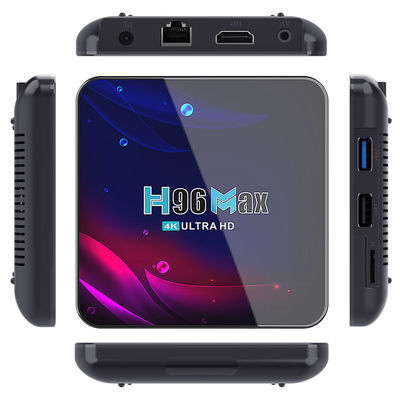 H96 MAX 4k Ultra HD 3D Android11 ​​Boîte de configuration  Google Voice Control
