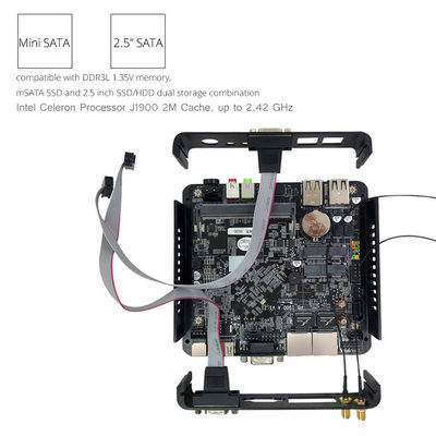 Mini poste de travail industriel Linux Pfsense sans ventilateur PC N2930 300 Mbps VGA RS232