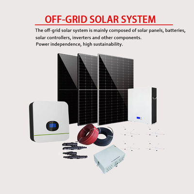 10kw hybride sur la batterie au lithium-ion du système d'onduleur photovoltaïque solaire potovoltaïque à la maison