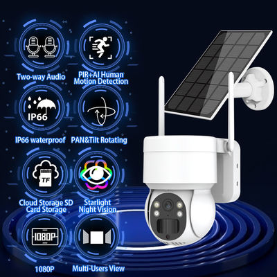 Système de surveillance intelligent HD1080P de télévision en circuit fermé de WIFI d'appareil-photo de PTZ de long terme imperméable à l'eau