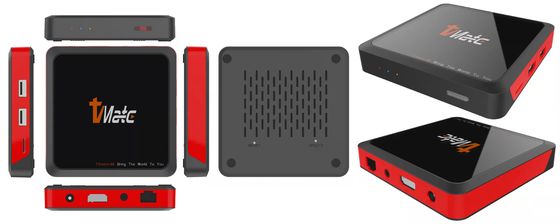 Boîtier décodeur hybride du noyau 4K Amlogic Android TV de quadruple de 8GB 16GB Smart OTT