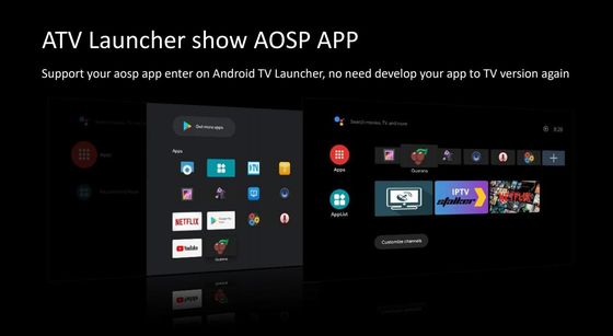 boîte intelligente de Google TV de boîte de 3D 4K OTT avec le joueur digne de confiance du noyau 4K ATV de quadruple de réseau