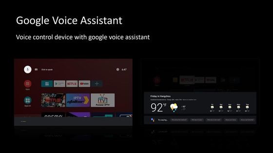 Noyau Allwinner H313 Android10.0 ATV de quadruple de boîte de Smart 4k OTT Google TV