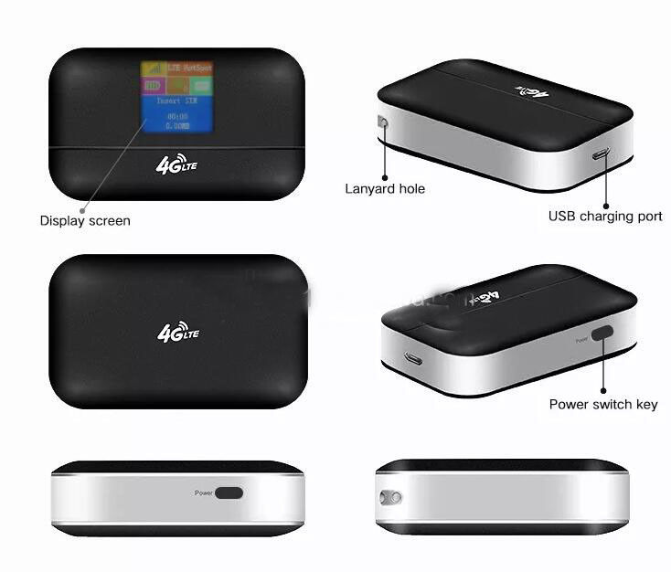Mobile Hotspot 150Mbps Routeur Wifi 4G Lte Modem Routeur MIFIS Poche déverrouillée avec emplacement pour carte SIM