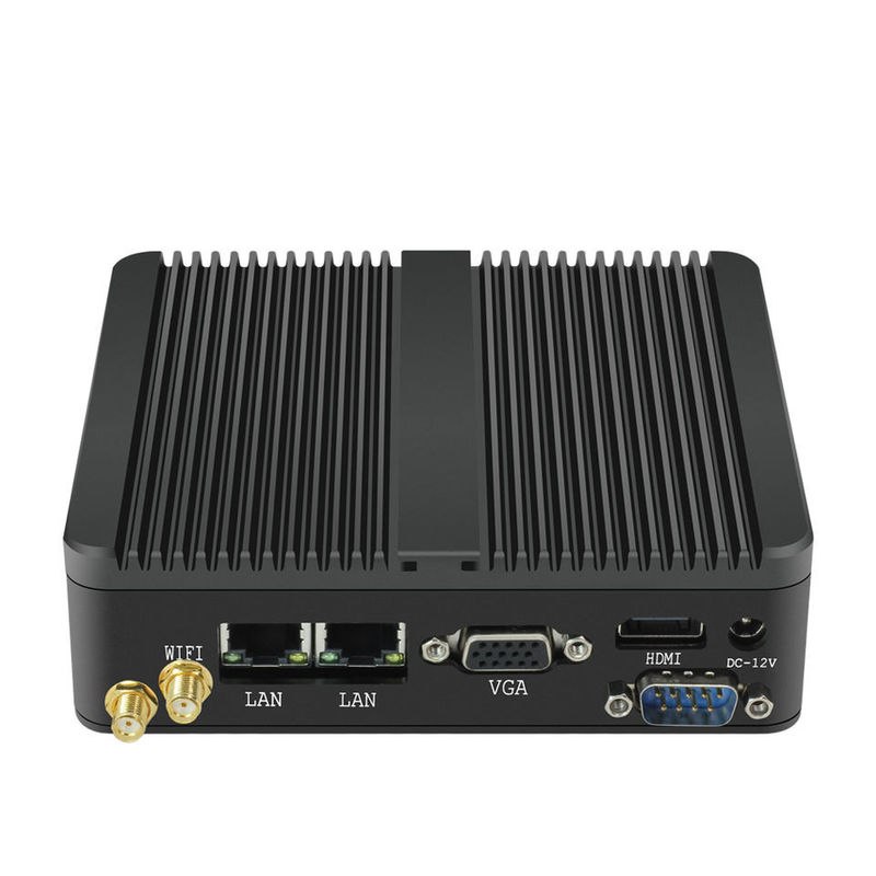 Ordinateur de bureau industriel J1900 Quad Core de poste de travail LAN RS232 double