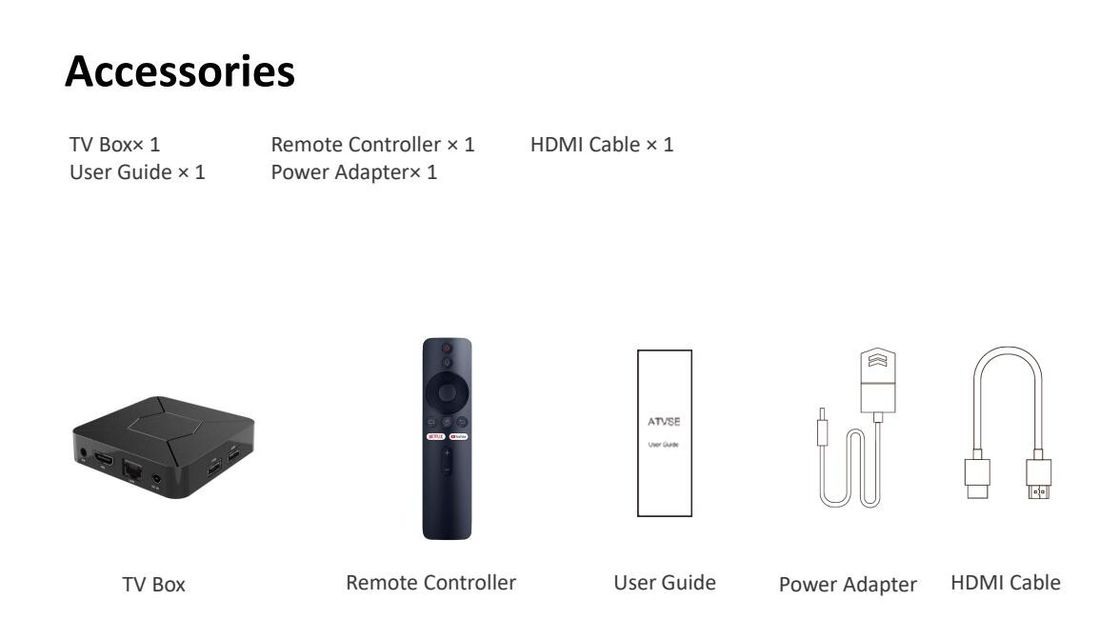Boîte 10,0 de l'Internet TV d'Android de boîte de la boîte 4K OTT de Google TV HD H.265 4K